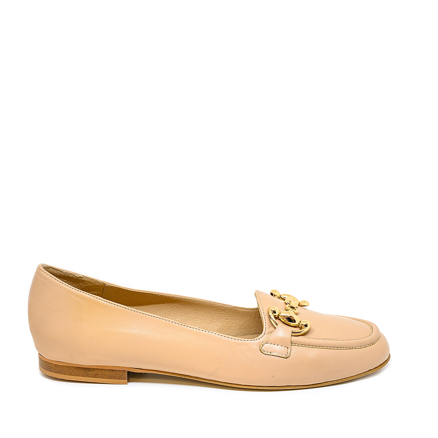 Bigshoes BigShoes GA1144-13 Δερμάτινο Μοκασίνι Μπεζ